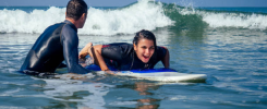 Taking Surf Lessons